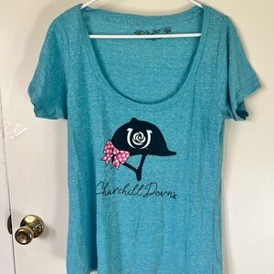 Blue Women's Top Churchill Downs, Kentucky Derby, the victory brand 2X women’s